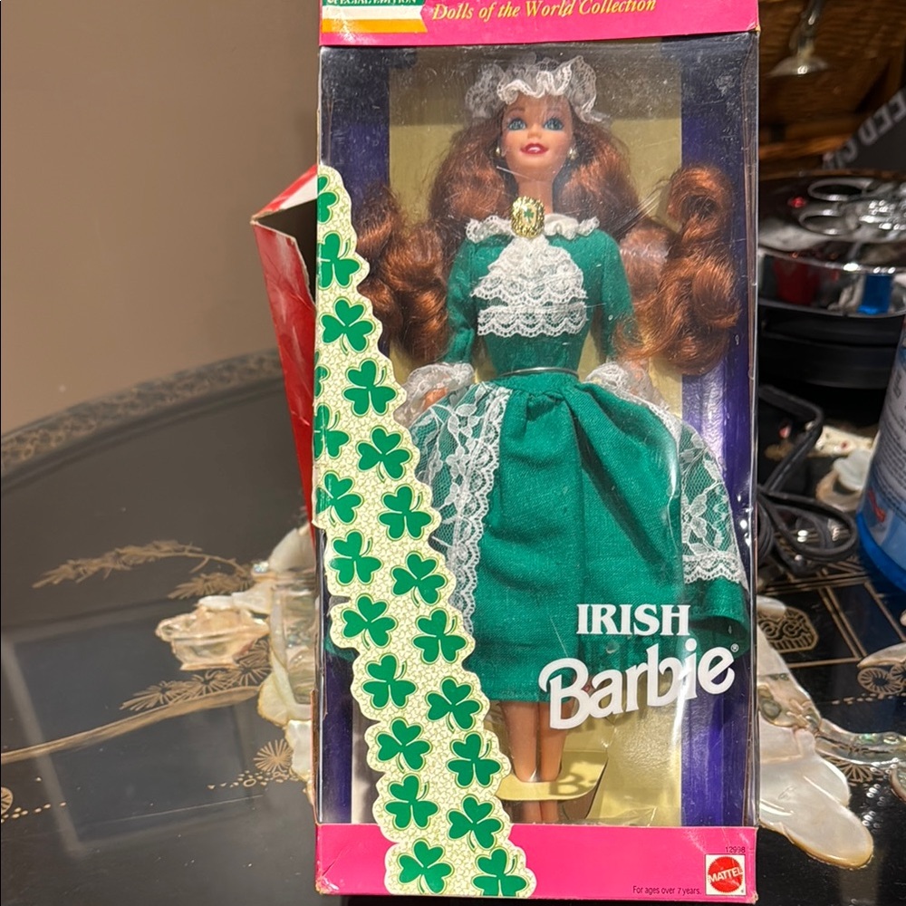 Irish Barbie Doll in Green Dress